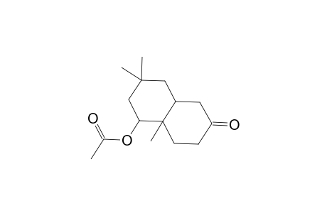 2(1H)-Naphthalenone, 3,4,4a,5,6,7,8,8a.alpha.-octahydro-5.alpha.-hydroxy-4a.alpha.,7,7-trimethyl-, acetate