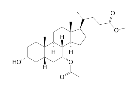 3α,7α-dihydroxy-5β-cholan-24-oic acid, methyl ester, 7-acetate