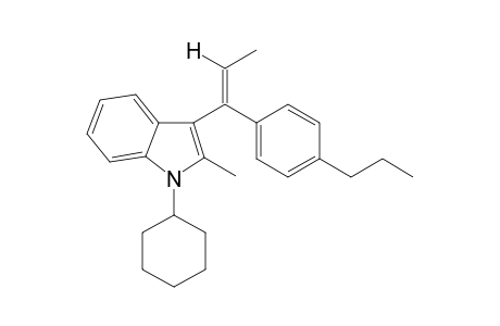 1-Cyclohexyl-2-methyl-3-(1-(4-propylphenyl)-1-propen-1-yl)1H-indole