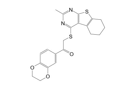 ethanone, 1-(2,3-dihydro-1,4-benzodioxin-6-yl)-2-[(5,6,7,8-tetrahydro-2-methylbenzo[4,5]thieno[2,3-d]pyrimidin-4-yl)thio]-