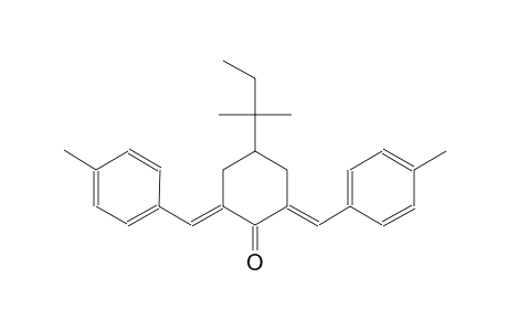 cyclohexanone, 4-(1,1-dimethylpropyl)-2,6-bis[(4-methylphenyl)methylene]-, (2E,6E)-