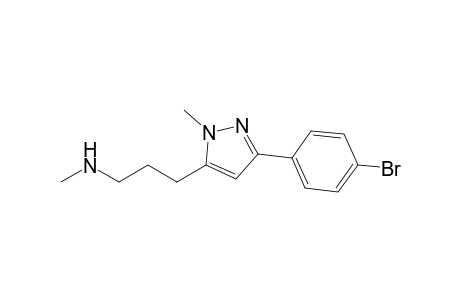3-(.gamma.-Methylaminopropyl)-5-(4-bromophenyl)-2-methyl-2H-pyrazole