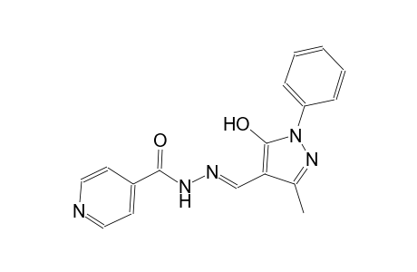 4-pyridinecarboxylic acid, 2-[(E)-(5-hydroxy-3-methyl-1-phenyl-1H-pyrazol-4-yl)methylidene]hydrazide