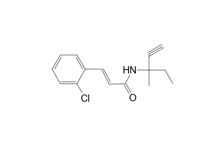 (E)-3-(2-chlorophenyl)-N-(1-ethyl-1-methyl-prop-2-ynyl)acrylamide