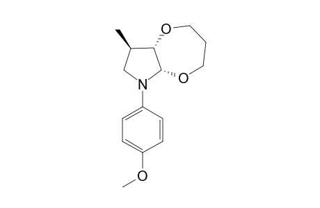 (1R*,7R*,10R*)-2,6-Dioxa-8-(p-methoxyphenyl)-10-methyl-8-azabicyclo[5.3.0]decane