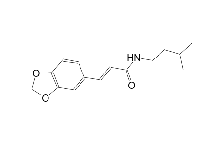 (2E)-3-(1,3-benzodioxol-5-yl)-N-isopentyl-2-propenamide