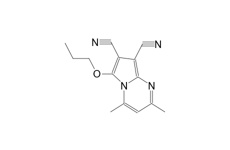 2,4-dimethyl-6-propoxy-7,8-dicyanopyrrolo[1,2-a]pyrimidine