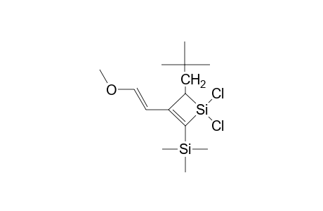 E-1,1-DICHLORO-2-TRIMETHYLSILYL-3-(2-METHOXYVINYL)-4-NEOPENTYL-1-SILACYCLOBUT-2-ENE