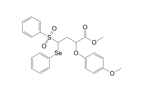 4-(benzenesulfonyl)-2-(4-methoxyphenoxy)-4-(phenylseleno)butanoic acid methyl ester