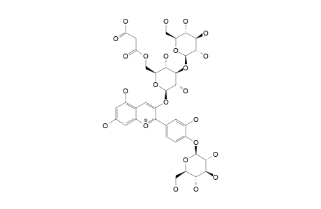 CYANIDIN-3-O-(3''-O-BETA-GLUCOPYRANOSYL-6''-O-MALONYL-BETA-GLUCOPYRANOSIDE)-4'-O-BETA-GLUCOPYRANOSIDE