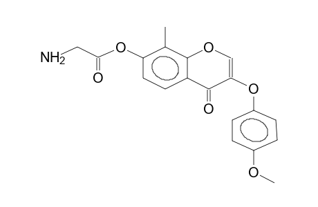 3-(4-methoxyphenoxy)-7-aminoacetoxy-8-methylchromone