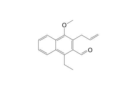 4-Ethyl-2-allyl-1-methoxynaphthalene-3-carbaldehyde