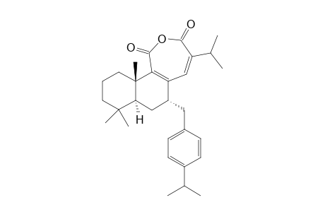 4-Isopropyl-6-(4-isopropylphenyl)methyl-6,7,7a,9,0,10,11,11a-octahydro-8,8,11a-trimethylnaphtha[1,2-c]oxepin-1,3-dione