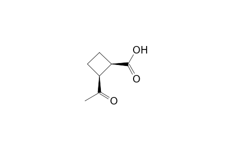 Cyclobutanecarboxylic acid, 2-acetyl-, cis-