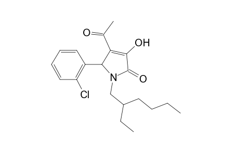 2H-Pyrrol-2-one, 4-acetyl-5-(2-chlorophenyl)-1-(2-ethylhexyl)-1,5-dihydro-3-hydroxy-
