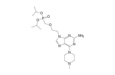 Diisopropyl{2-[2-amino-6-(4-methylpiperazine-1-yl)-9H-purine-9-yl]ethoxy}methylphosphonate