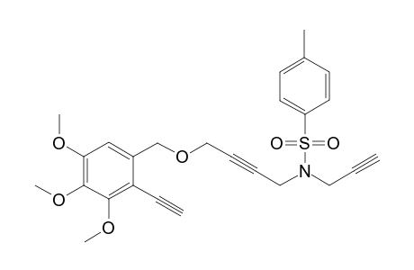 N-(4-((2-ethynyl-3,4,5-trimethoxybenzyl)oxy)but-2-yn-1-yl)-4-methyl-N-(prop-2-yn-1-yl)benzenesulfonamide