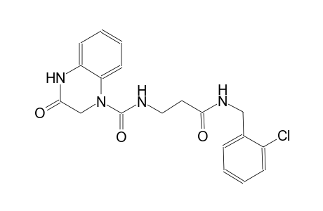 N-{3-[(2-chlorobenzyl)amino]-3-oxopropyl}-3-oxo-3,4-dihydro-1(2H)-quinoxalinecarboxamide