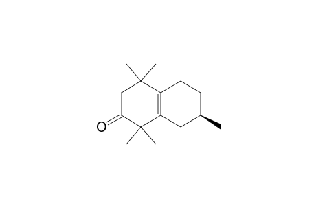 2(1H)-Naphthalenone, 3,4,5,6,7,8-hexahydro-1,1,4,4,7-pentamethyl-, (R)-