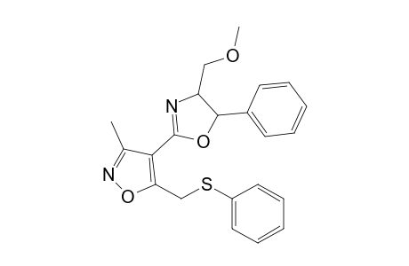 4-(4-Methoxymethyl-5-phenyl-4,5-dihydro-2-oxazolinyl)-3-methyl-5-(phenylthiomethyl)isoxazole