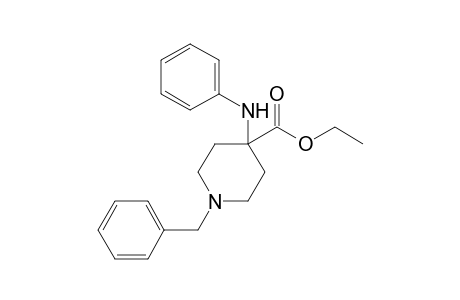 4-Anilino-1-(phenylmethyl)-4-piperidinecarboxylic acid ethyl ester