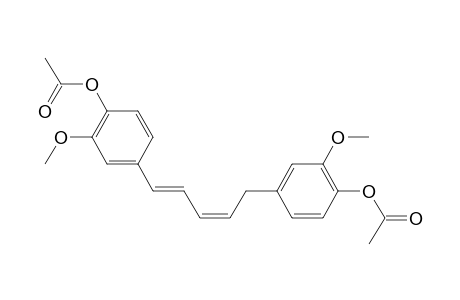 Phenol, 4,4'-(1,3-pentadiene-1,5-diyl)bis[2-methoxy-, diacetate, (E,Z)-