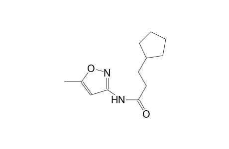 3-cyclopentyl-N-(5-methyl-3-isoxazolyl)propanamide