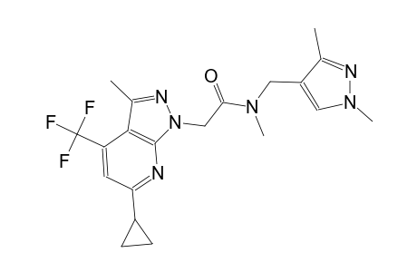 1H-pyrazolo[3,4-b]pyridine-1-acetamide, 6-cyclopropyl-N-[(1,3-dimethyl-1H-pyrazol-4-yl)methyl]-N,3-dimethyl-4-(trifluoromethyl)-