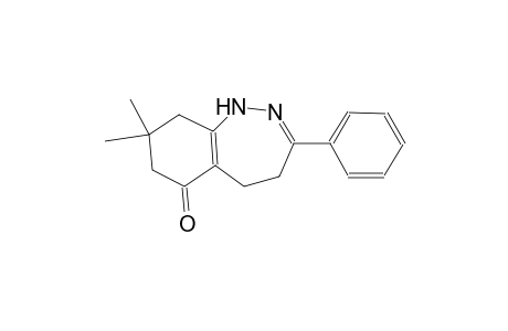 6H-1,2-benzodiazepin-6-one, 1,4,5,7,8,9-hexahydro-8,8-dimethyl-3-phenyl-