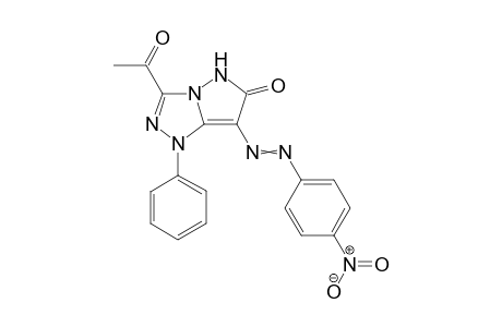 3-Acetyl-7-(2-(4-nitrophenyl)azo)-1-phenyl-1H-pyrazolo[5,1-c][1,2,4]triazol-6(5H)-one
