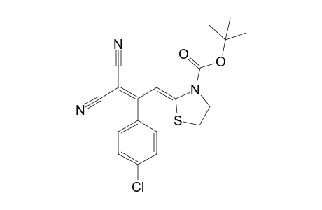 t-Butyl 2-[3',3'-dicyano-2'-(4"-chlorophenyl)allylidene]-thiazolidine-3-carboxylate