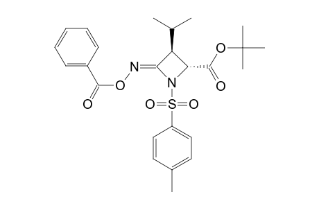 TERT.-BUTYL-4-BENZOYLOXYIMINO-3-ISO-PROPYL-1-(TOSYL)-AZETIDIN-2-CARBOXYLATE
