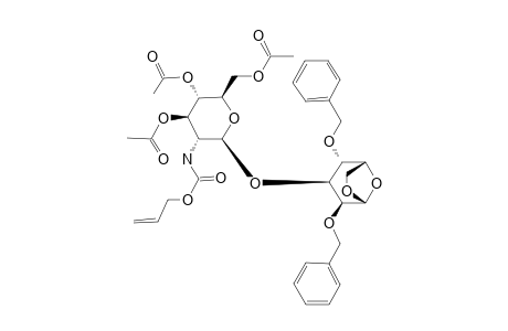 3-O-(3,4,6-TRI-O-ACETYL-2-ALLYLOXYCARBONYLAMINO-2-DESOXY-BETA-D-GLUCOPYRANOSYL)-1,6-ANHYDRO-2,4-DI-O-BENZYL-BETA-D-MANNOPYRANOSEM