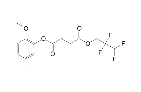 Succinic acid, 2,2,3,3-tetrafluoropropyl 2-methoxy-5-methylphenyl ester