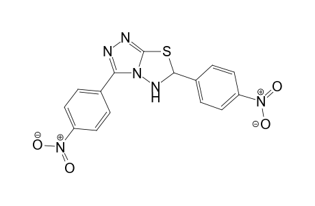 3,6-Bis-(4-nitro-phenyl)-5,6-dihydro-[1,2,4]triazolo[3,4-b][1,3,4]thiadiazole