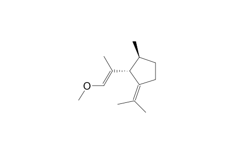 (2R,3S)-3-methyl-2-(1-methoxy-propen-2-yl)-1-isopropylidenecyclopentane