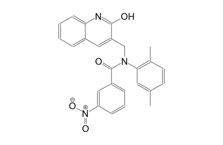N-(2,5-dimethylphenyl)-N-[(2-hydroxy-3-quinolinyl)methyl]-3-nitrobenzamide