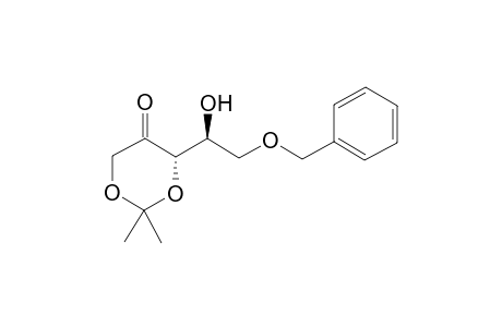 (S,S)-2,2-Dimethyl-6-(1-hydroxy-2-benzyloxyethyl)-1.3-dioxan-5-one
