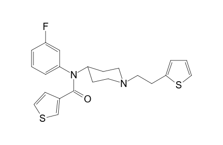 N-3-Fluorophenyl-N-(1-[2-(thiophen-2-yl)ethyl]piperidin-4-yl)thiophene-3-carboxamide