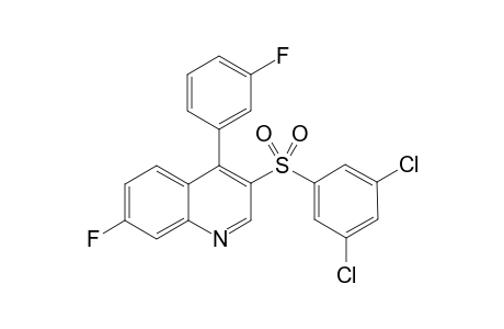 3-((3,5-Dichlorophenyl)sulfonyl)-7-fluoro-4-(3-fluorophenyl)-quinoline