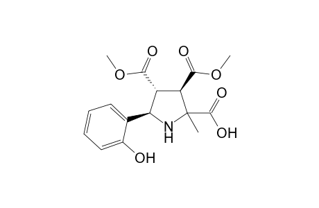 Dimethyl 2-methyl-c-5-(2-hydroxyphenyl)pyrrolidine-c-3,t-4-dicarboxylate-r-2-carboxylic acid