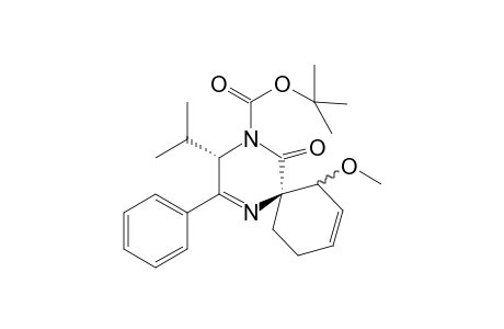 6-Isopropyl-5-phenyl-1-(tert-butoxycarbonyl)-1,2,3,6-tetrahydropyrazin-2-one-3-spiro-1'-2'-methoxycyclohex-3'-ene
