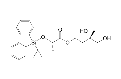 (2S)-2-(tert-Butyldiphenylsilyloxy)propionic acid 3(S)-3,4-dihydroxy-3-methylbutyl ester