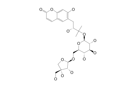 (S)-PEUCEDANOL-3'-O-BETA-D-APIOFURANOSYL-(1->6)-BETA-D-GLUCOPYRANOSIDE