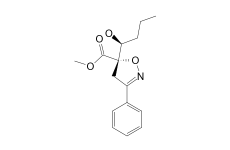 ANTI-5-CARBOMETHOXY-5-(1'-HYDROXYBUTYL)-3-PHENYL-4,5-DIHYDROISOXAZOLE;MINOR_STEREOMER