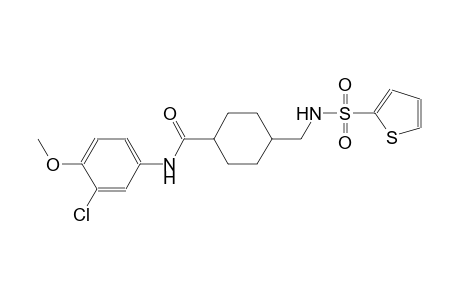 N-(3-chloro-4-methoxyphenyl)-4-{[(2-thienylsulfonyl)amino]methyl}cyclohexanecarboxamide