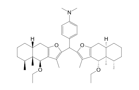 Bis(4-ethoxy-3,4a,5-trimethyl-4,4a,5,6,7,8,9-octahydronaphtho[3,2-d]furan-2-yl)-[4'-(N,N-dimethylamino)phenyl]methane