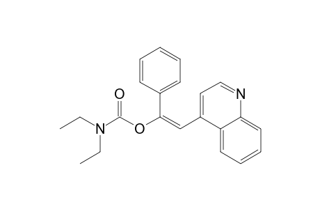 (E)-1-N,N-Diethylcarbamoyloxy-1-phenyl-2-(4"-quinolyl)ethene