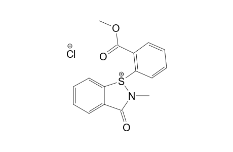 2,3-DIHYDRO-1-(2-METHOXYCARBONYLPHENYL)-2-METHYL-3-OXO-1,2-BENZISOTHIAZOL_1-IUM_CHLORIDE