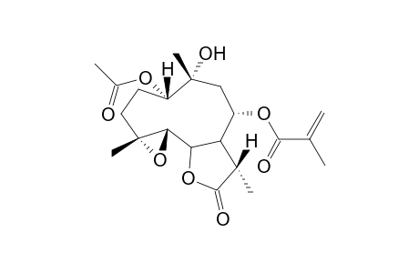 1.alpha.-Acetoxy-8.alpha.-(methacryloxy)-10.alpha.-hydroxyl-11,13.beta.-dihydrogermacran-6.alpha.,12-olide